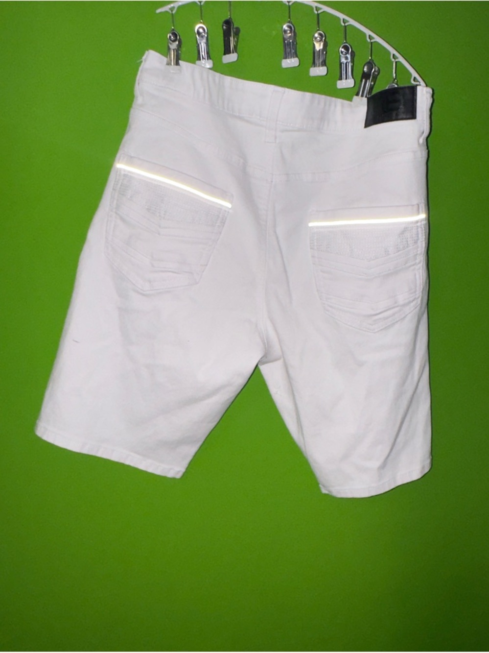 Benjamin Black Snow White Slim Men’s Jeans Shorts size 36 - Picture 7 of 9